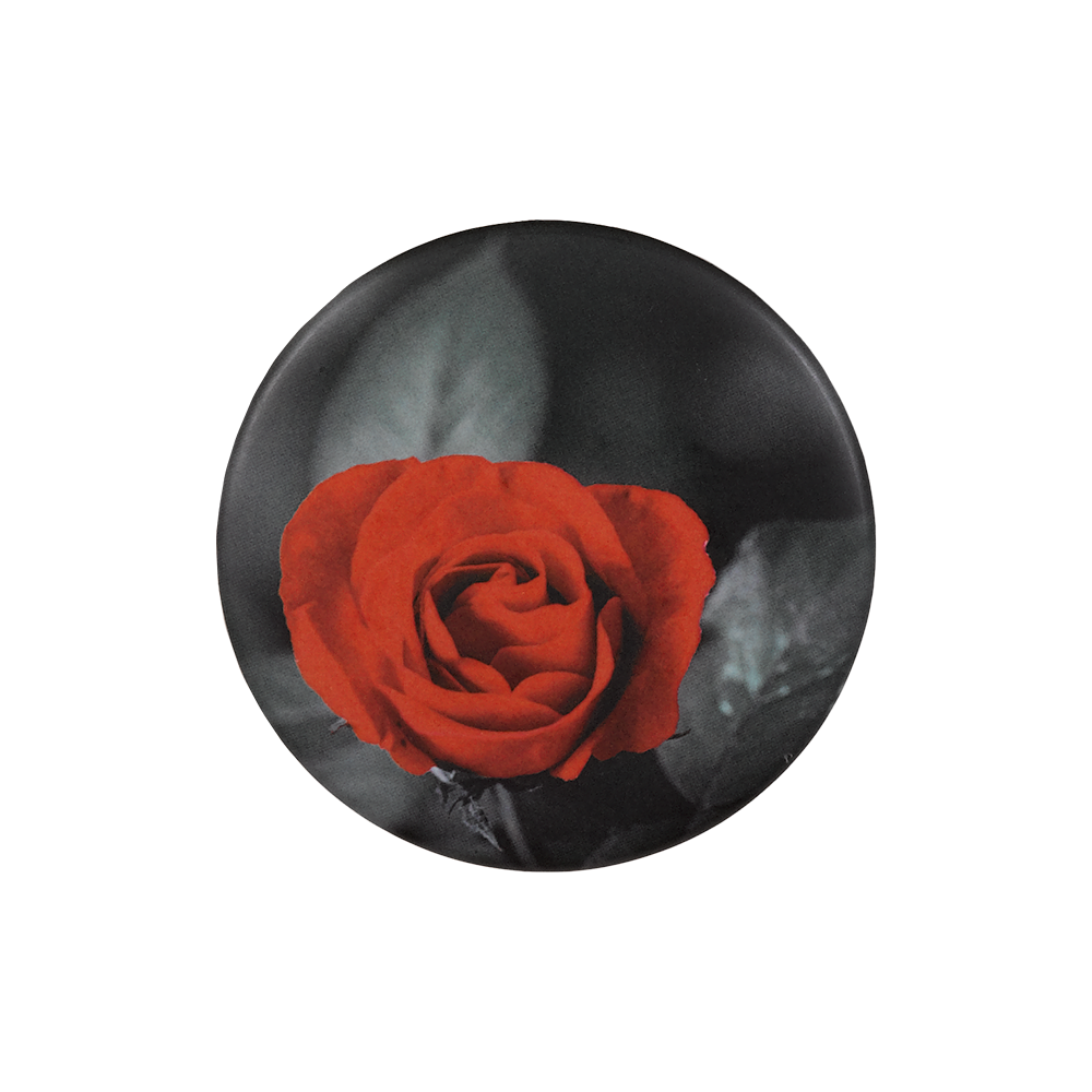 Memori-Button – Rose rot (0834)